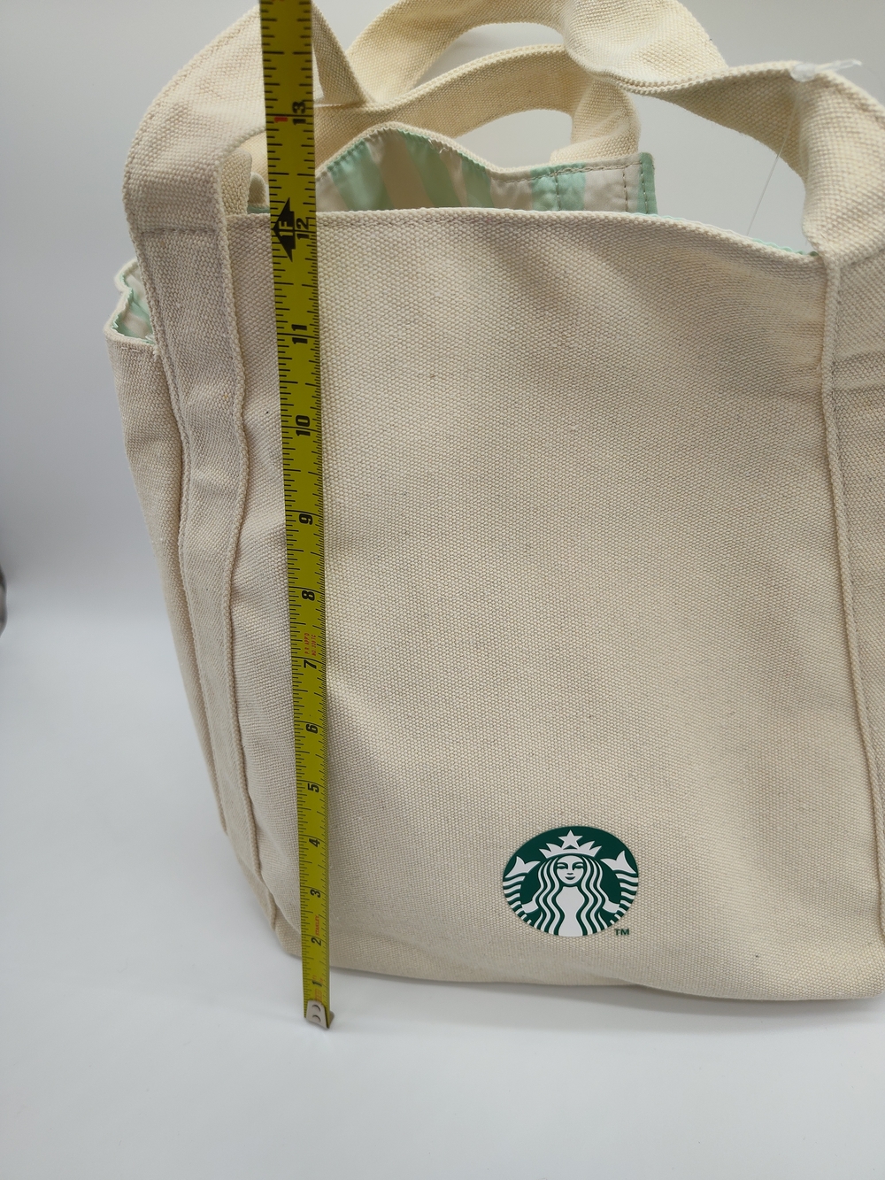 STARBUCKS Japan 2025 Lucky Bag Tote Organizer Pouch Set Canvas Cream NWT - Picture 7 of 16